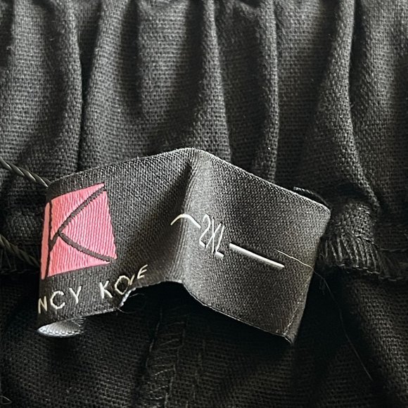 NEW KANCY‎ KOLE Womens Casual Shorts Size 2XL Elastic Waist Comfy Pull on Black - Picture 10 of 12